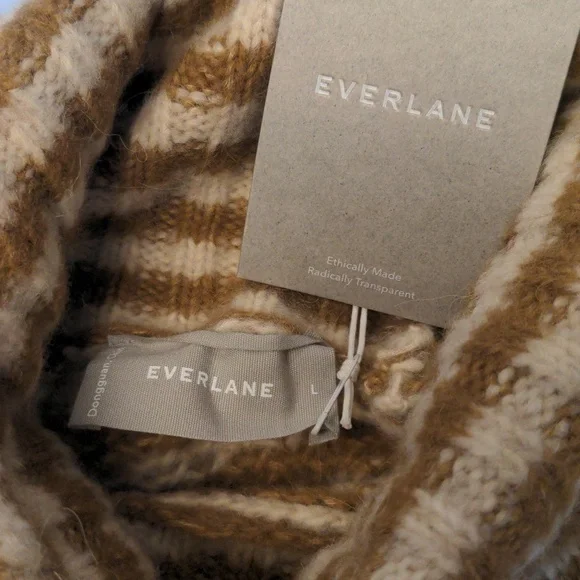 🆕 EVERLANE The Cloud Oversized Merino Wool/Alpaca Turtleneck - Picture 14 of 16